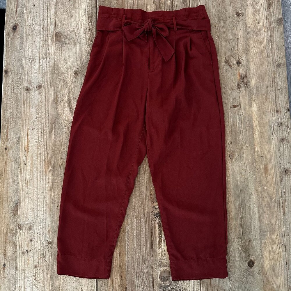 Madewell Drapey Paperbag Pants Maple Syrup Women's 6